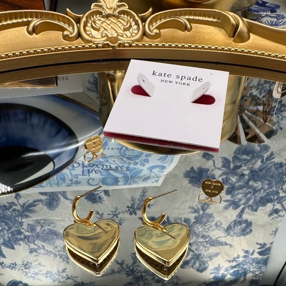 🆕 KATE SPADE 🧿 NWT Evil Eye Huggie Drop Earrings - Picture 10 of 16